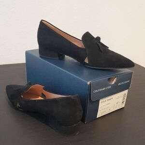 Cole Haan Women's Black Suede Flats